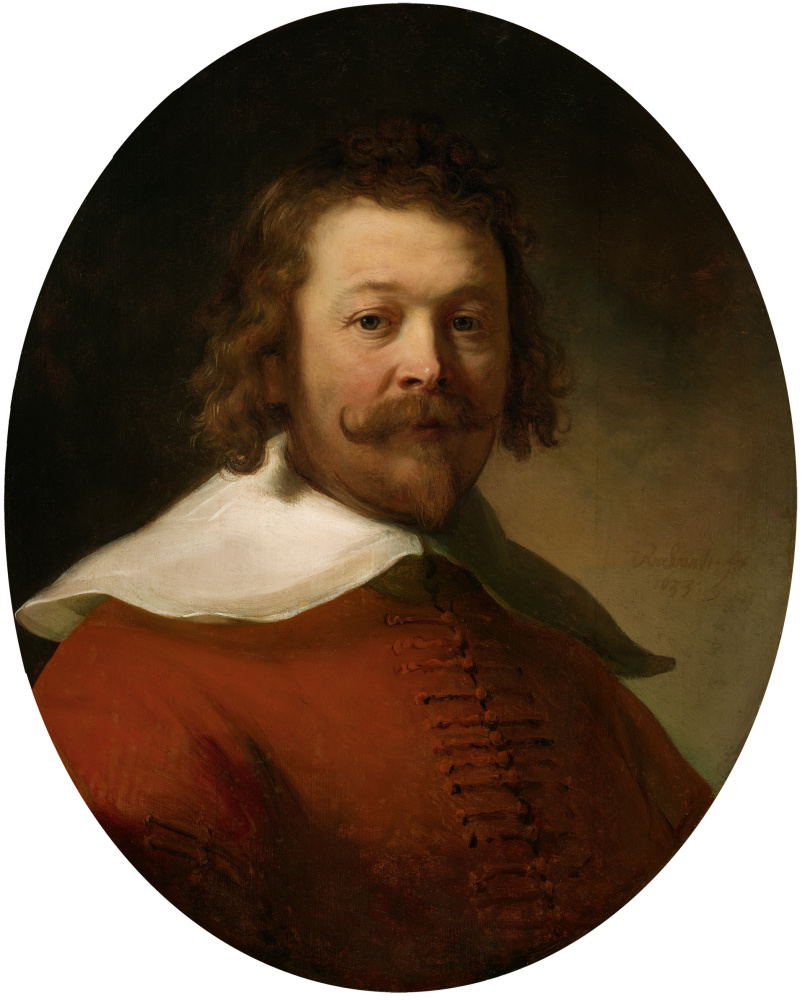 Рембрандт Харменс ван Рейн. Портрет мужчины в красном камзоле