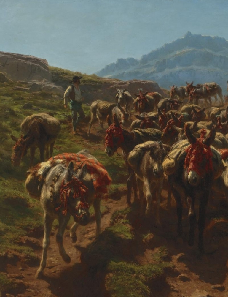 Роза Бонёр. Испанские пастухи, пересекающие Пиренеи. Фрагмент II