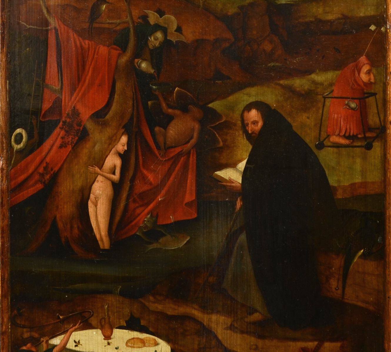 Ранняя копия триптиха «Искушение Святого Антония» Иеронима Босха на выставке в Киеве