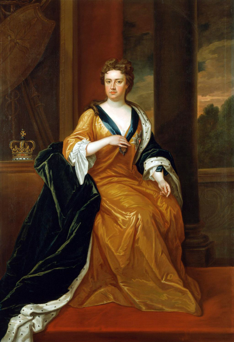 Чарльз Джервас. Королева Анна (по мотивам портрета Годфри Неллера 1705 года)