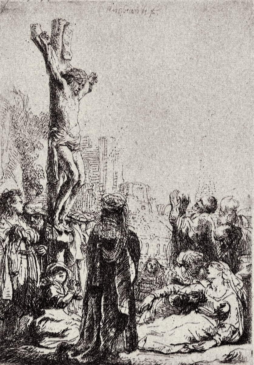 Рембрандт Харменс ван Рейн. Христос на кресте