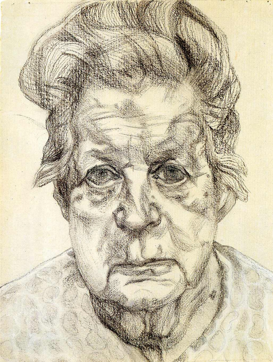 Люсьен Фрейд. Портрет пожилой женщины