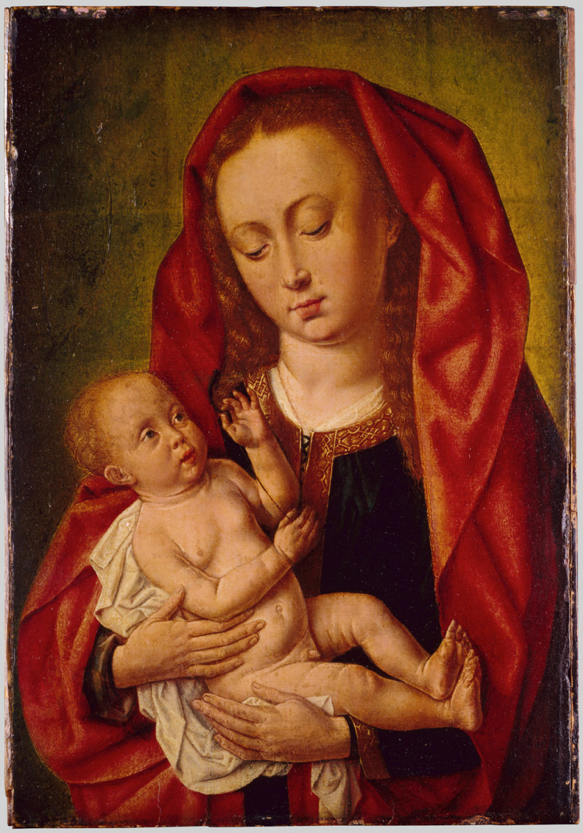 Мастер святого Эгидия. Мадонна и Младенец со стрекозой