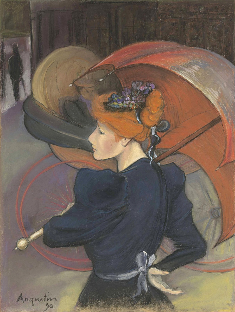 Луи Анкетен. Женщина с зонтиком. 1890