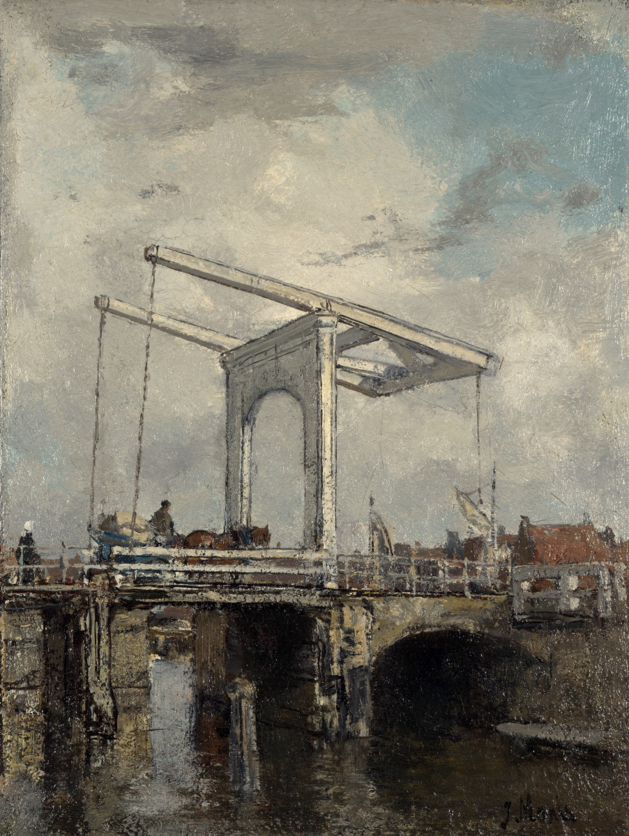Иаков Марис. Подъемный мост в голландском городе