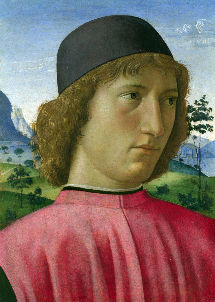 Доменико Гирландайо. Портрет молодого человека в красном