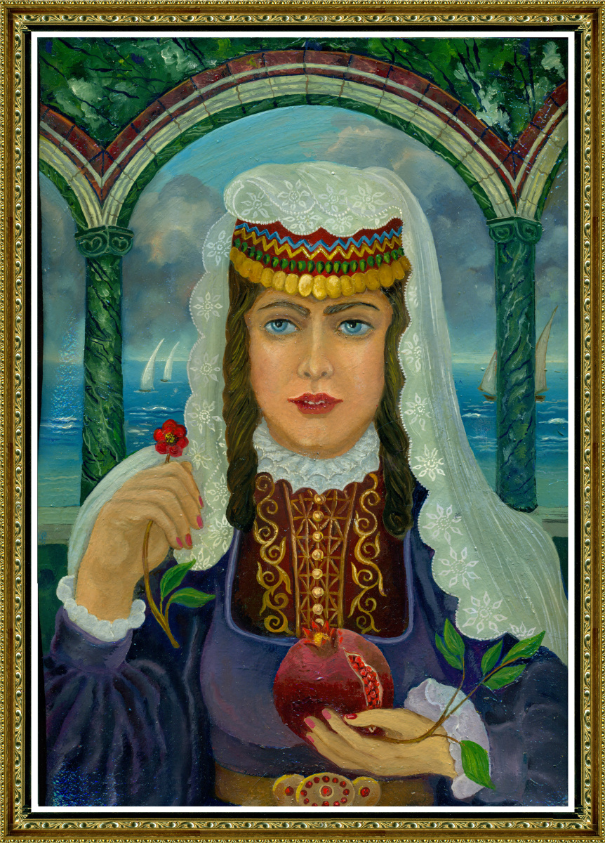 Vladimir Pavlovich Parkin. Портрет Каринэ Татунц, дочери купца Самвела Татунца из Владикавказа.