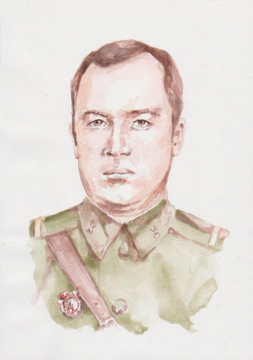 Иван Александрович Долгоруков. Акварельный портрет мужчины