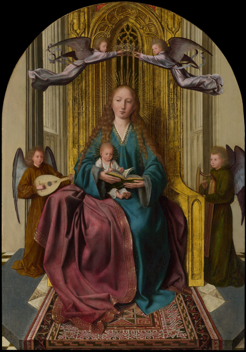 Квентин Массейс. Дева Мария с младенцем и четырьмя ангелами