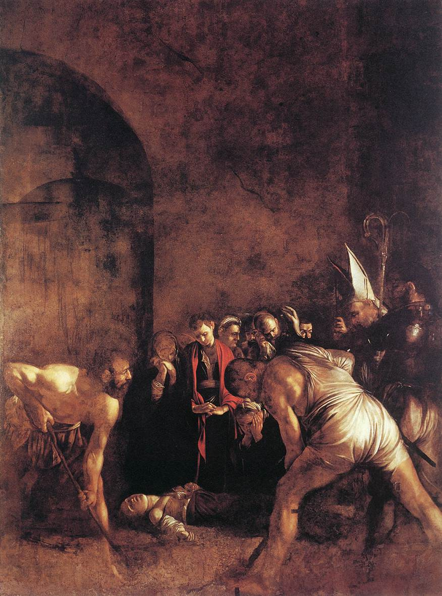 Микеланджело Меризи де Караваджо. Погребение Святой Лючии