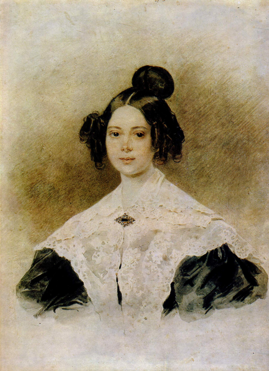Петр Федорович Соколов. Женский портрет . 1830-е