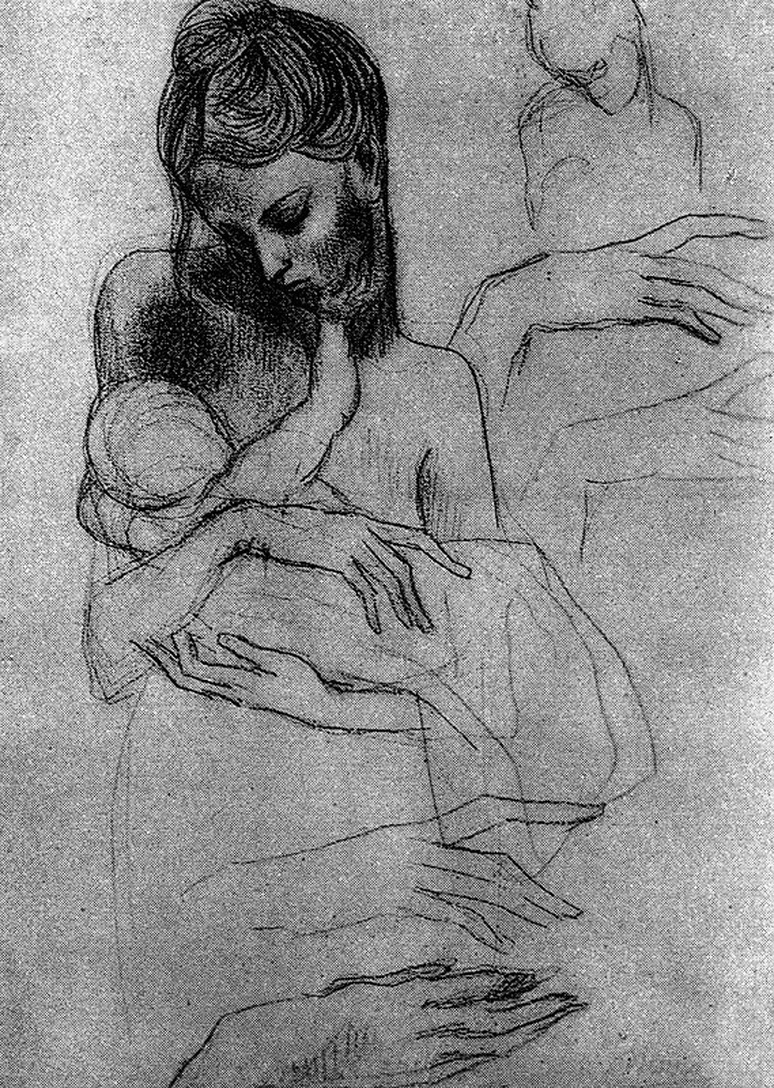 Пабло Пикассо. Мадонна с ребенком (этюд)