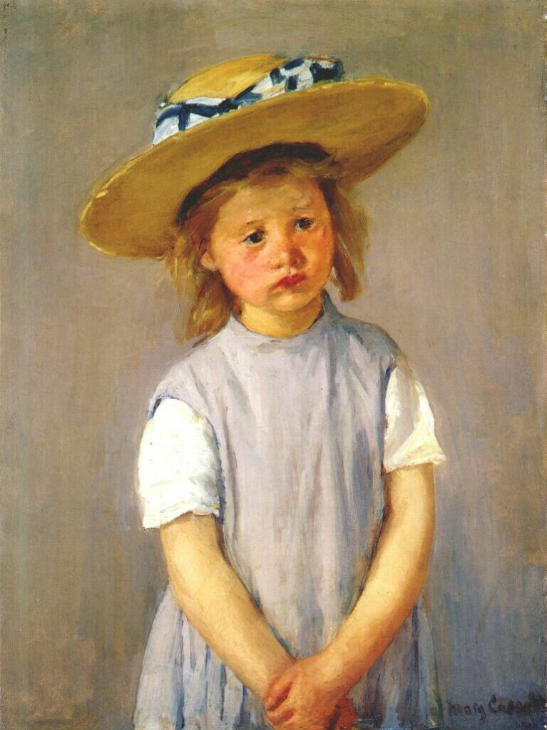 Мэри Кассат. Ребенок в соломенной шляпе