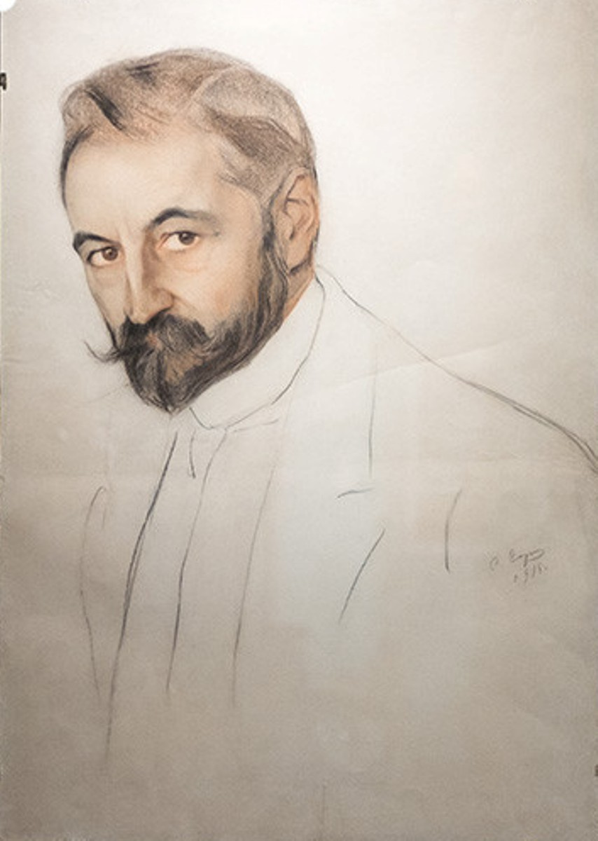 Савелий Абрамович Сорин. Портрет князя С. М. Волконского. 1915