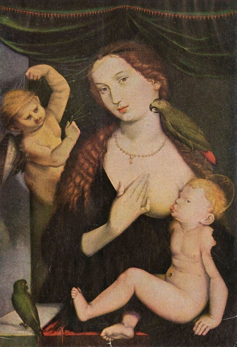 Ханс Бальдунг. Мадонна с попугаем. 1527