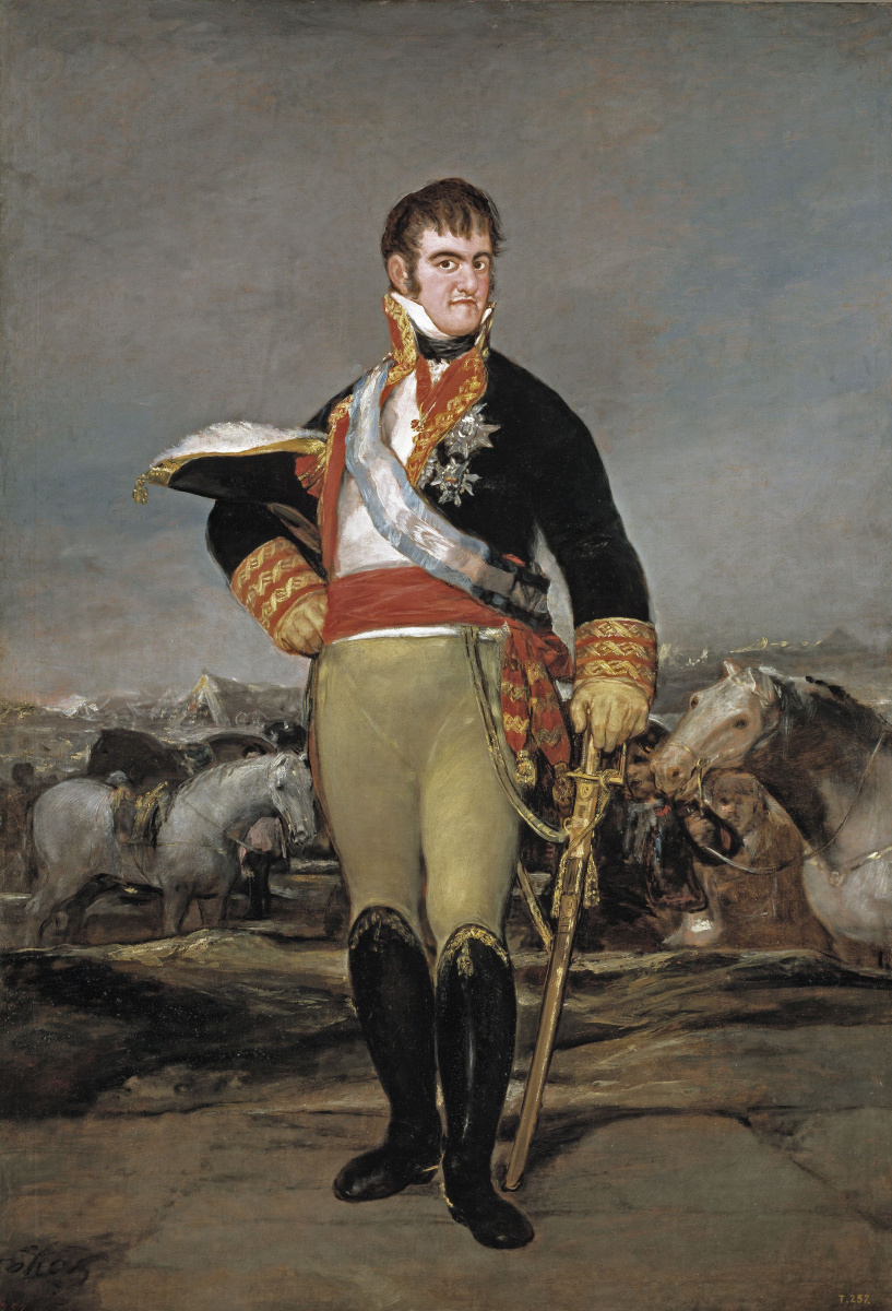 Франсиско Гойя. Портрет Фердинанда VII де Бурбона, короля Испании