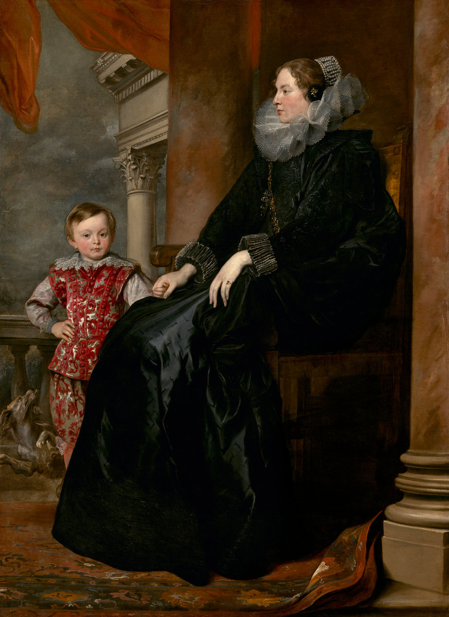 Антонис ван Дейк. Портрет генуэзской аристократки с сыном