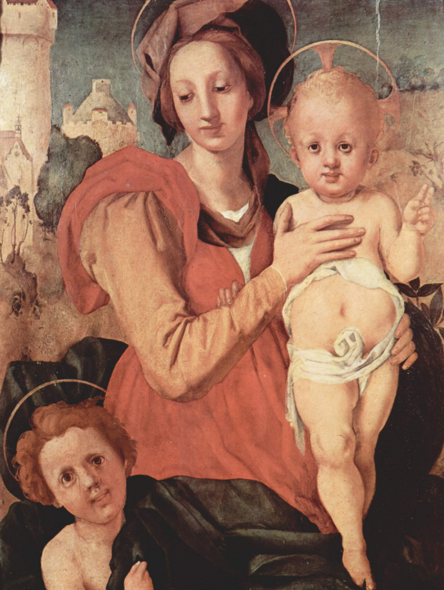 Якопо Понтормо. Мадонна с Иоанном Крестителем