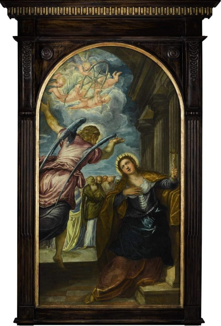 Якопо (Робусти) Тинторетто. Ангел предсказывает святой Екатерине Александрийской её мученичество