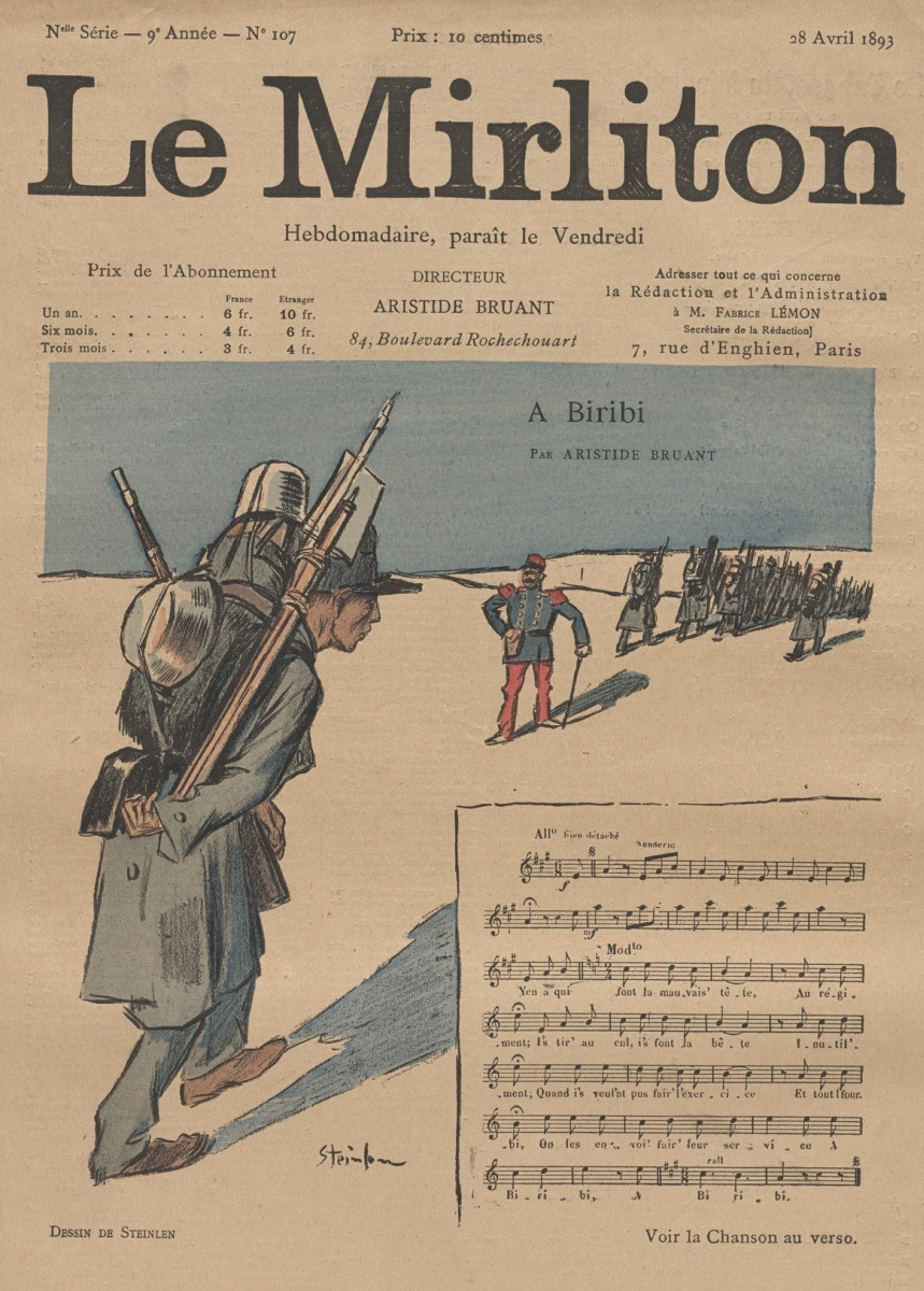 Теофиль-Александр Стейнлен. Иллюстрация для журнала "Мирлитон" № 107, 28 апреля 1893 года