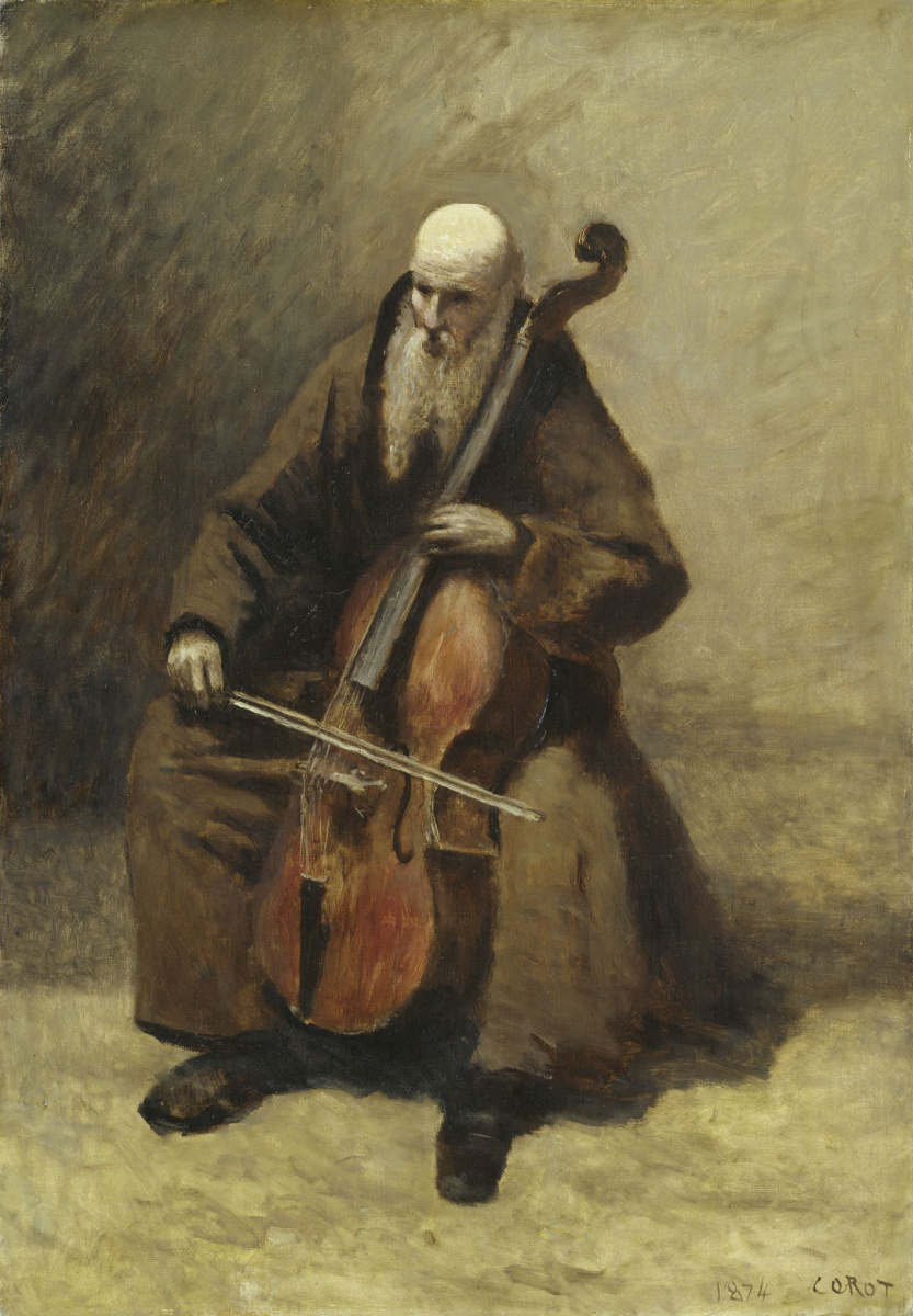 Камиль Коро. Монах с виолончелью