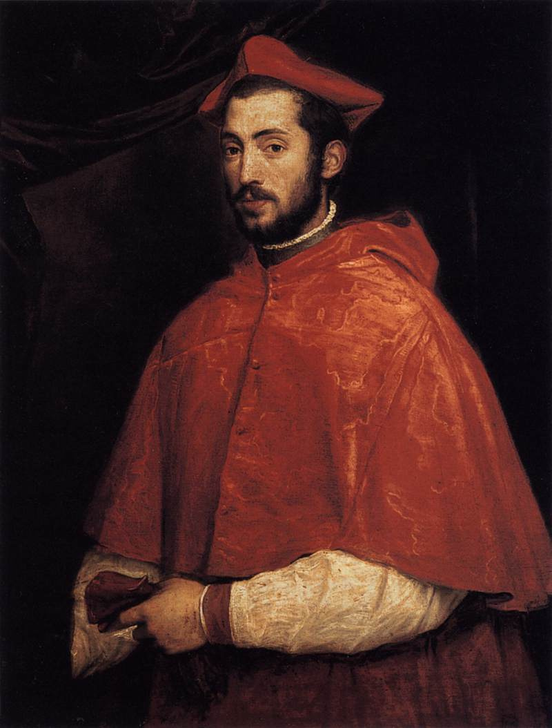 Тициан Вечеллио. Портрет кардинала Алессандро Фарнезе