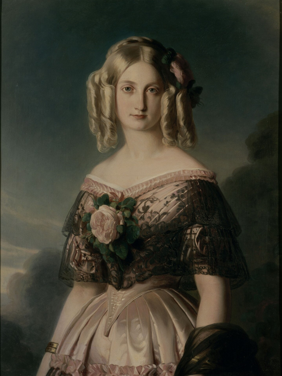 Франц Ксавер Винтерхальтер. Принцесса Мария Каролина Августа Бурбон-Сицилийская, герцогиня Аумале (малая версия)