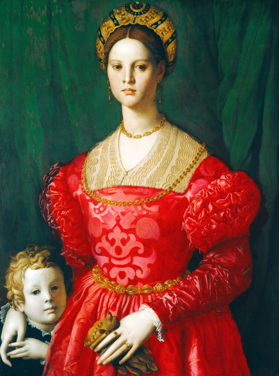Аньоло Бронзино. Портрет молодой женщины с сыном