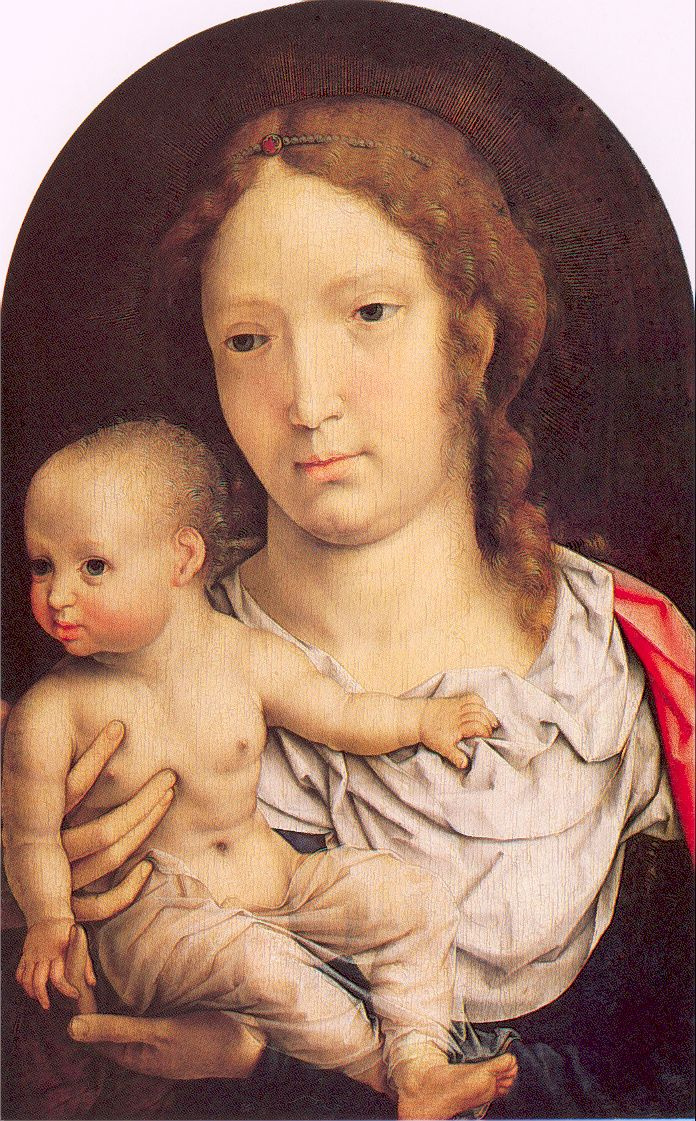 Ян Госсарт. Мадонна с младенцем на руках