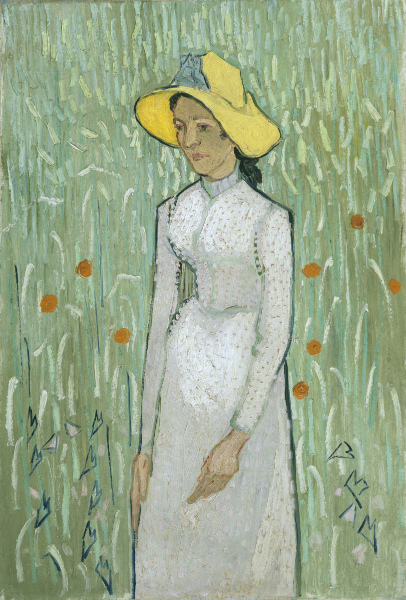 Винсент Ван Гог. Девушка на фоне пшеничного поля (Девушка в белом)