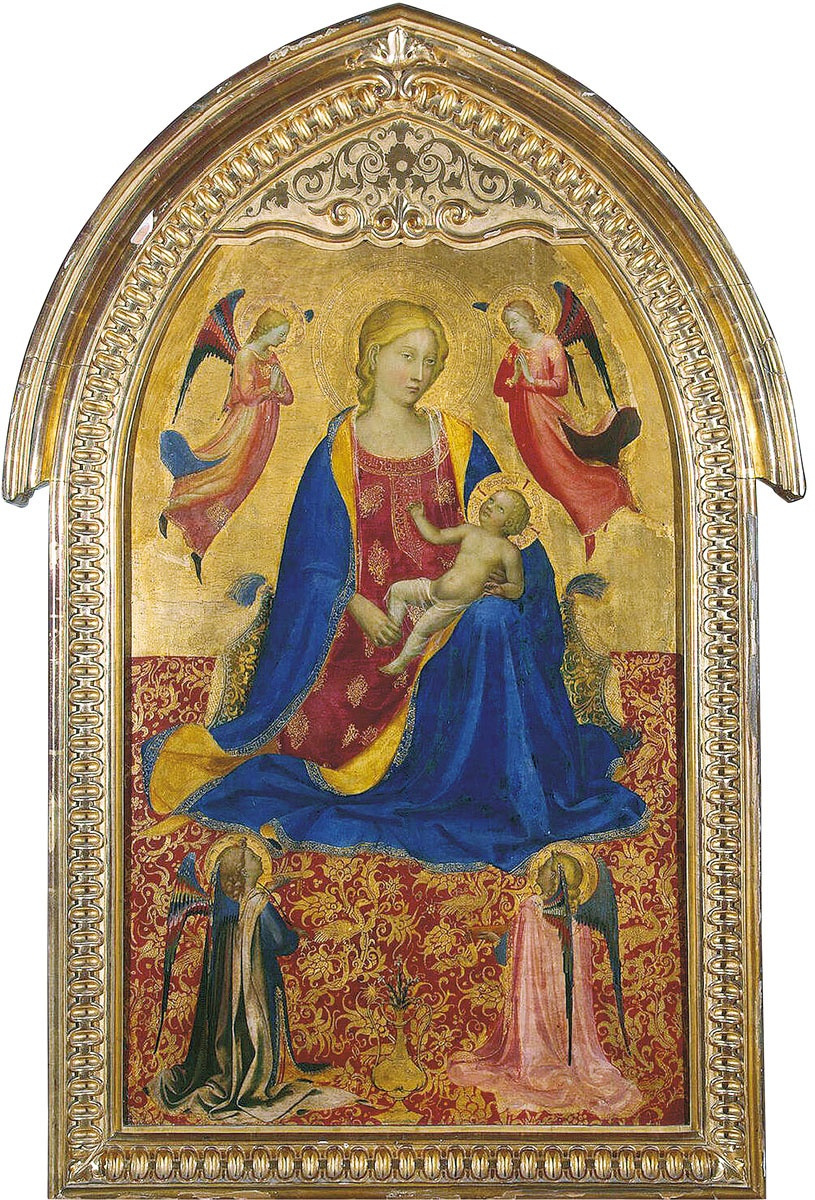 Фра Беато Анджелико. Мадонна с Младенцем и четырьмя ангелами. Около 1425