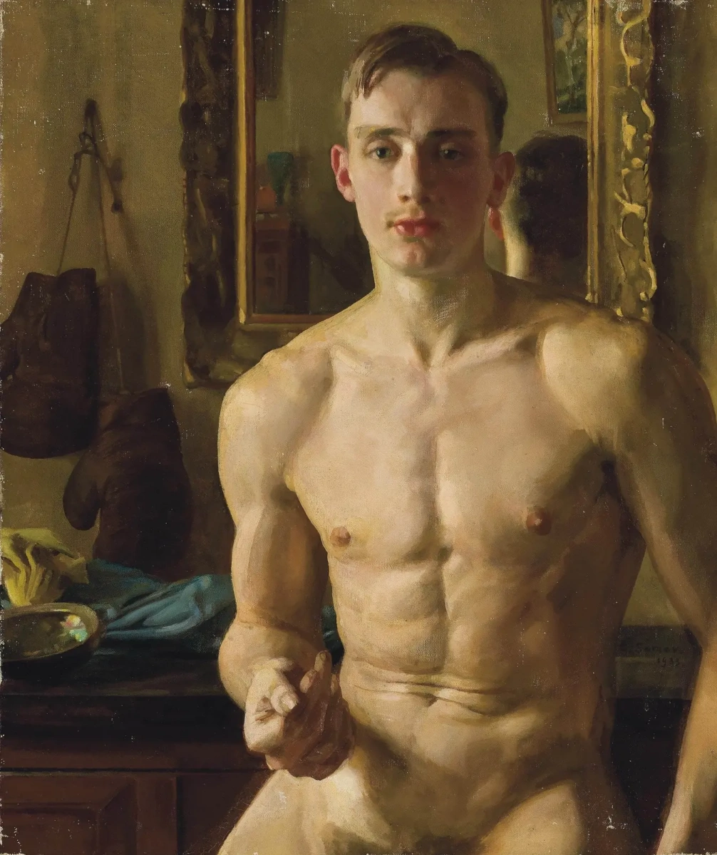 Konstantin Somov, The Boxer, 1933, private collection. 