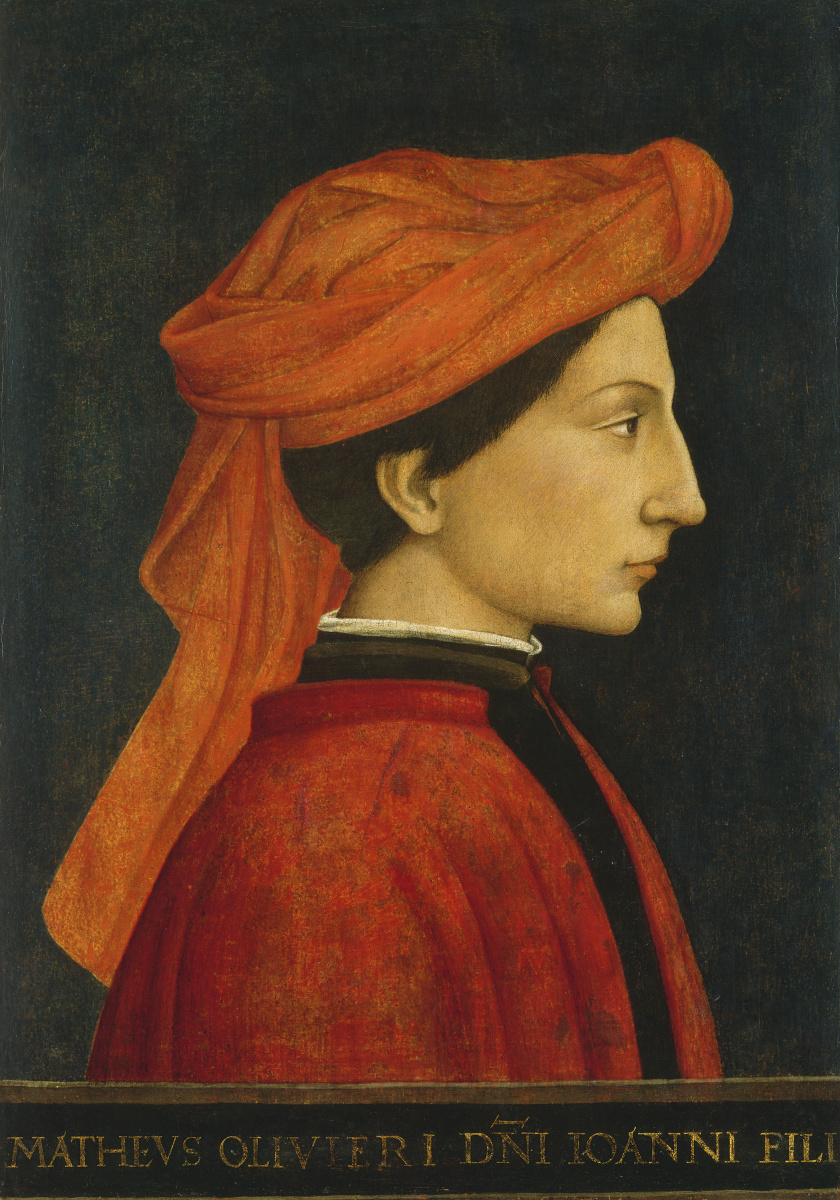 Доменико Венециано. Портрет Маттео Оливьери