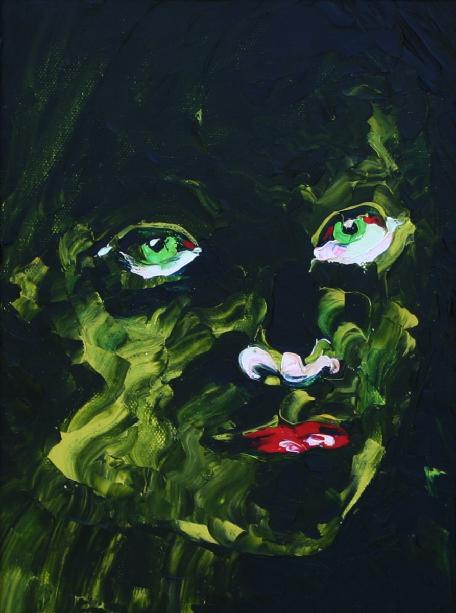 Кандинский-ДАЕ. Tosca Green. Oil on canvas, 40x30, 2006.