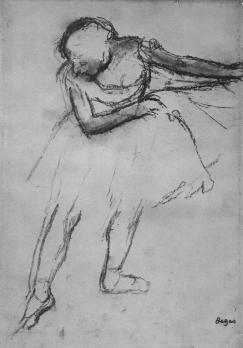 Эдгар Дега. Балерина с вытянутой вперед правой ногой