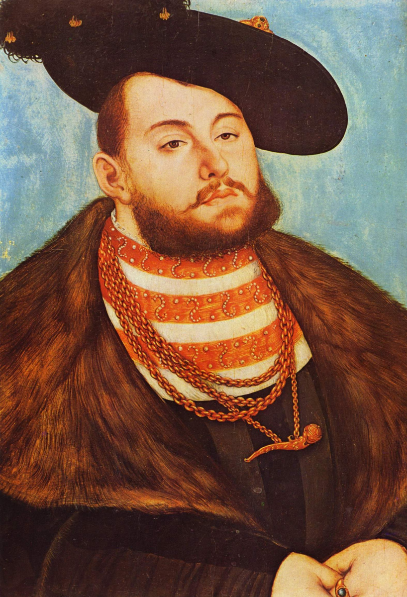 Лукас Кранах Старший. Портрет Иоанна Фридриха, курфюрста Саксонского