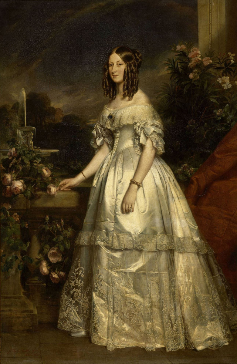 Франц Ксавер Винтерхальтер. Виктория Августа Антониетта Сакс-Кобург-Гота, герцогиня Немура (версия для Версальского дворца)