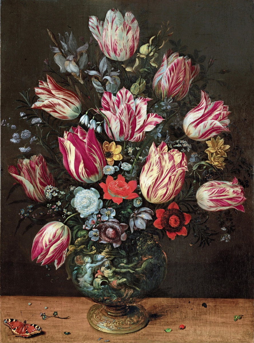 Франс Франкен Младший. Ваза с цветами.  (совм с Andries Daniels)  1620-1625