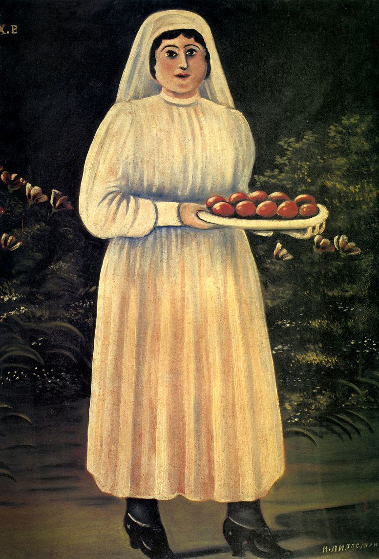 Нико Пиросмани (Пиросманашвили). Женщина с пасхальными яйцами