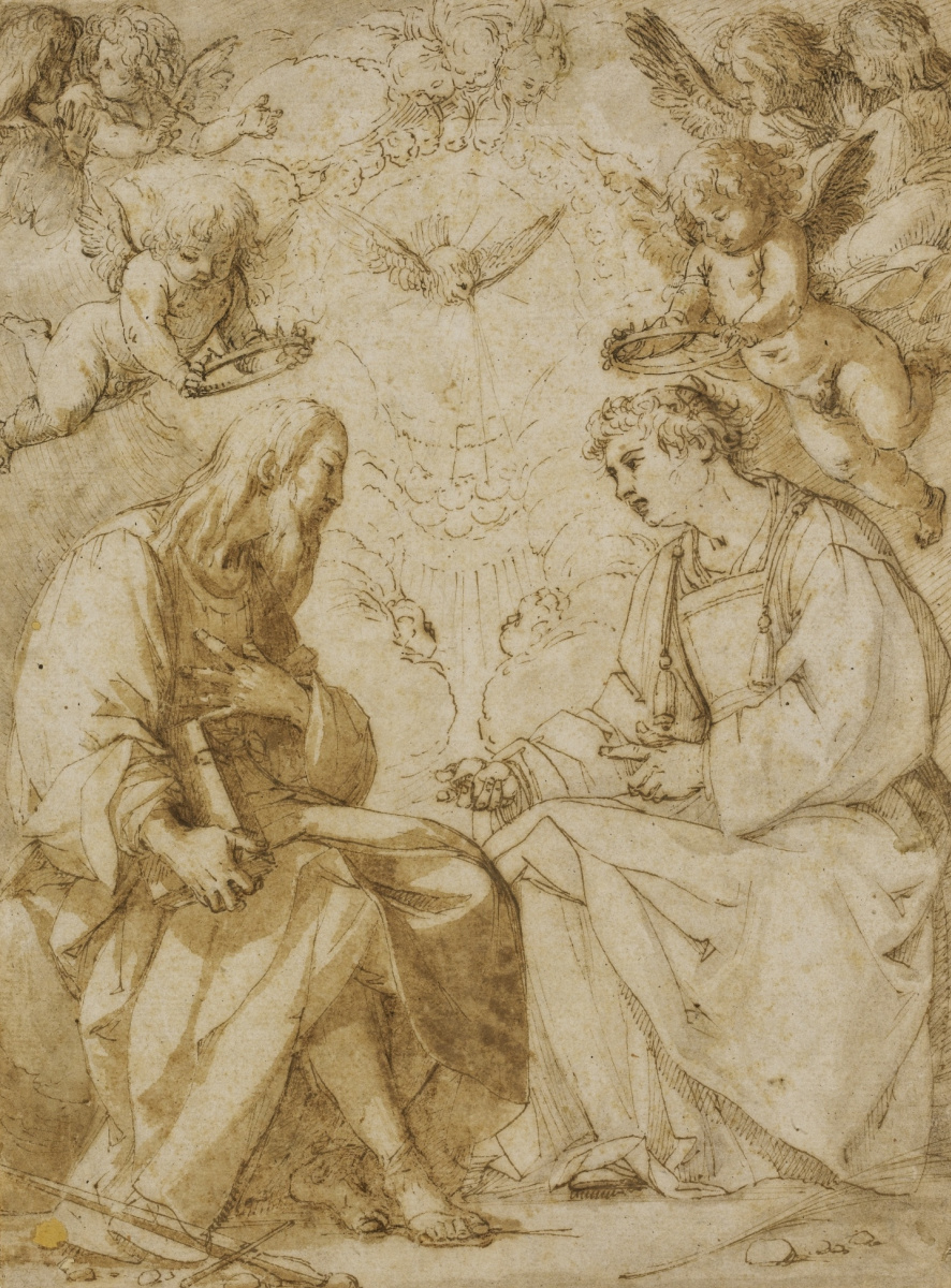 Джованни Бальоне (Баглионе). Святой Павел и святой Стефан с ангелами