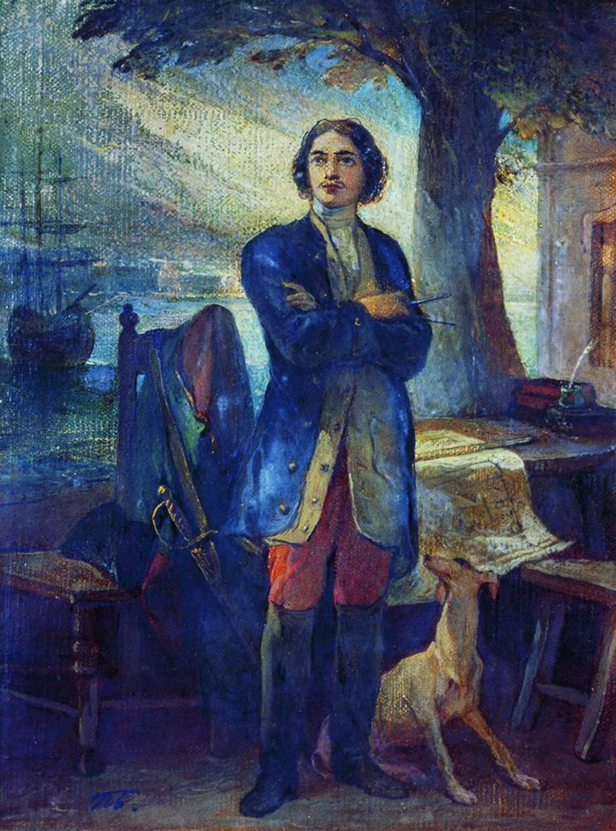 Петр Васильевич Басин. Основание Петербурга в 1703 году. Не ранее 1840