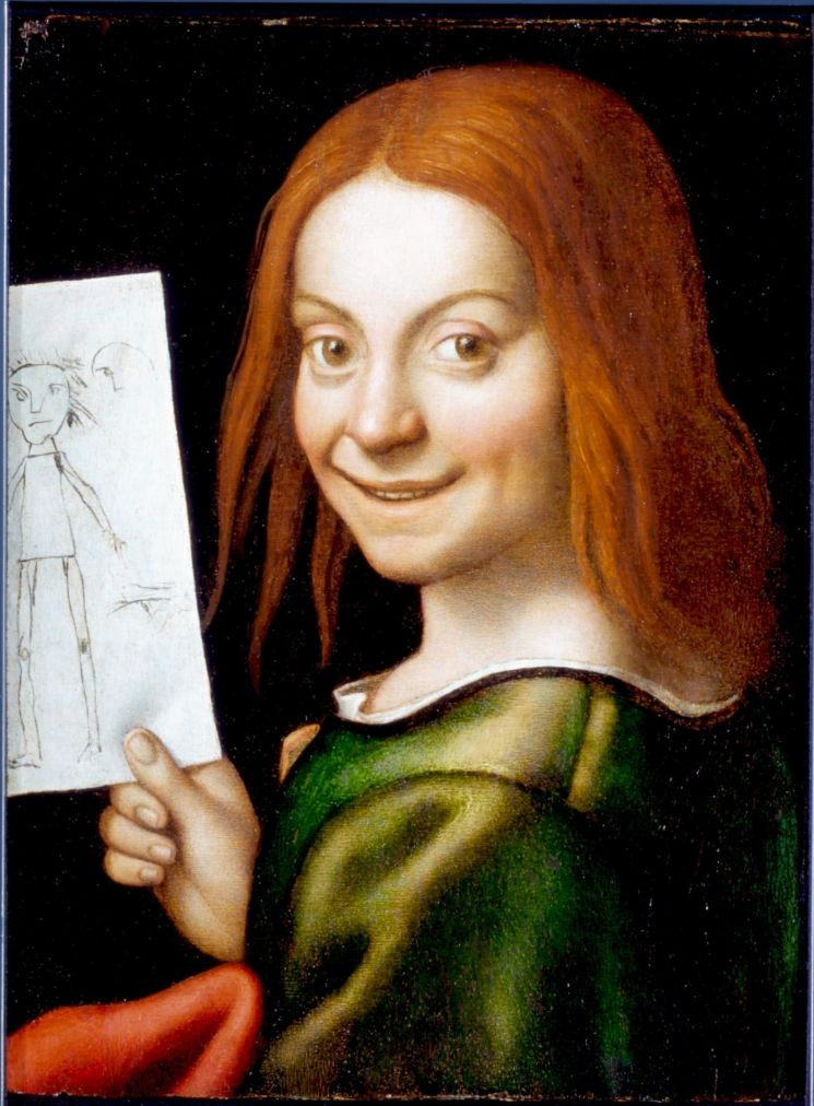 Джованни Франческо Карото. Мальчик с рисунком