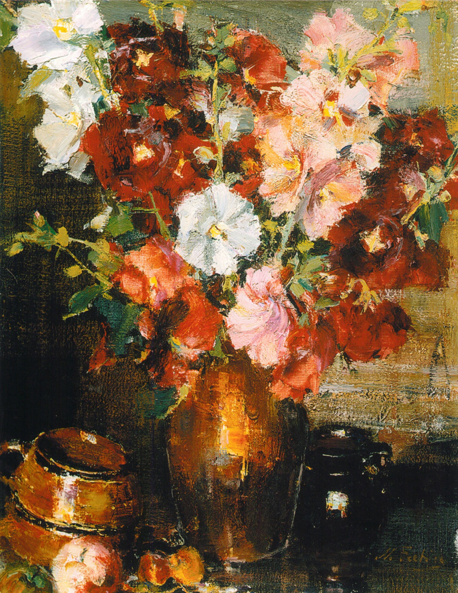 Николай Иванович Фешин. Мальвы