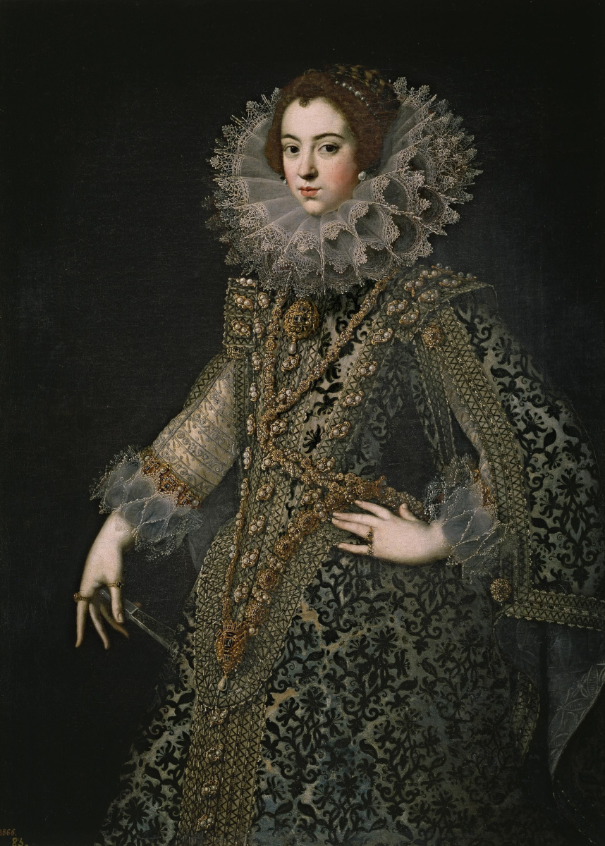 Хуан Пантоха де ла Крус. Изабелла Бурбон, королева Испании, первая жена Филиппа IV