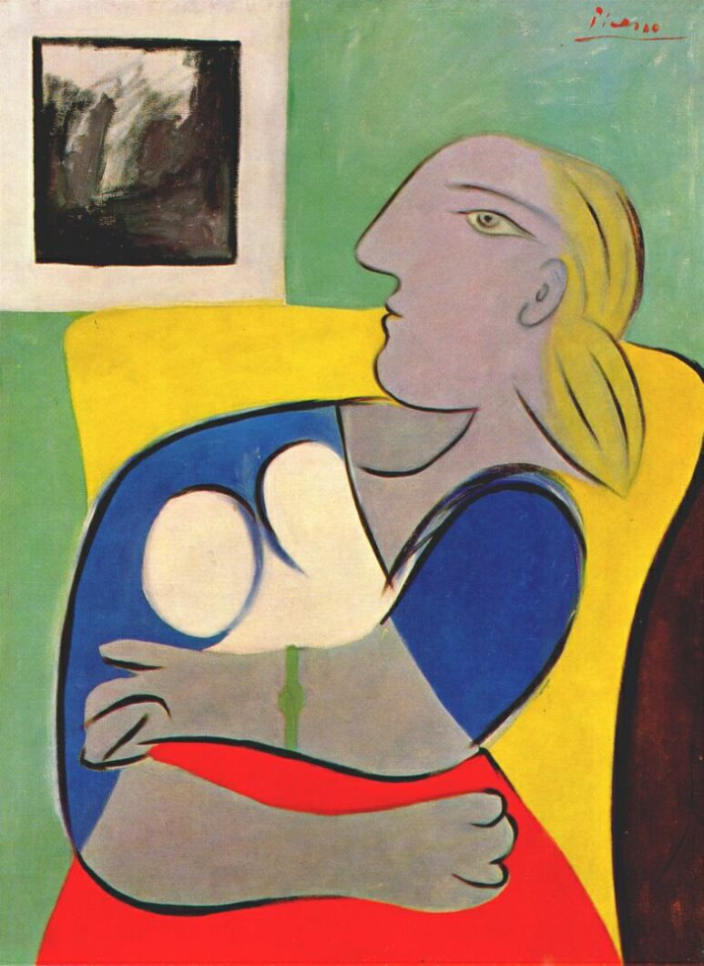 Пабло Пикассо. Женщина в желтом кресле