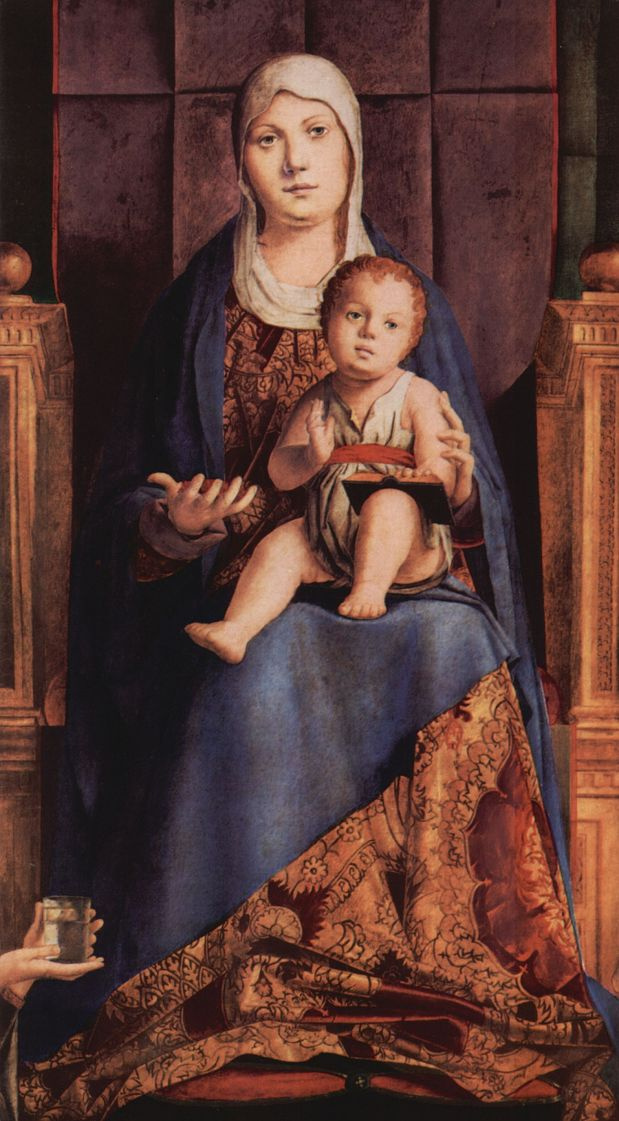 Антонелло да Мессина. Мадонна на троне, фрагмент Пала ди Сан Кассиано, Венеция