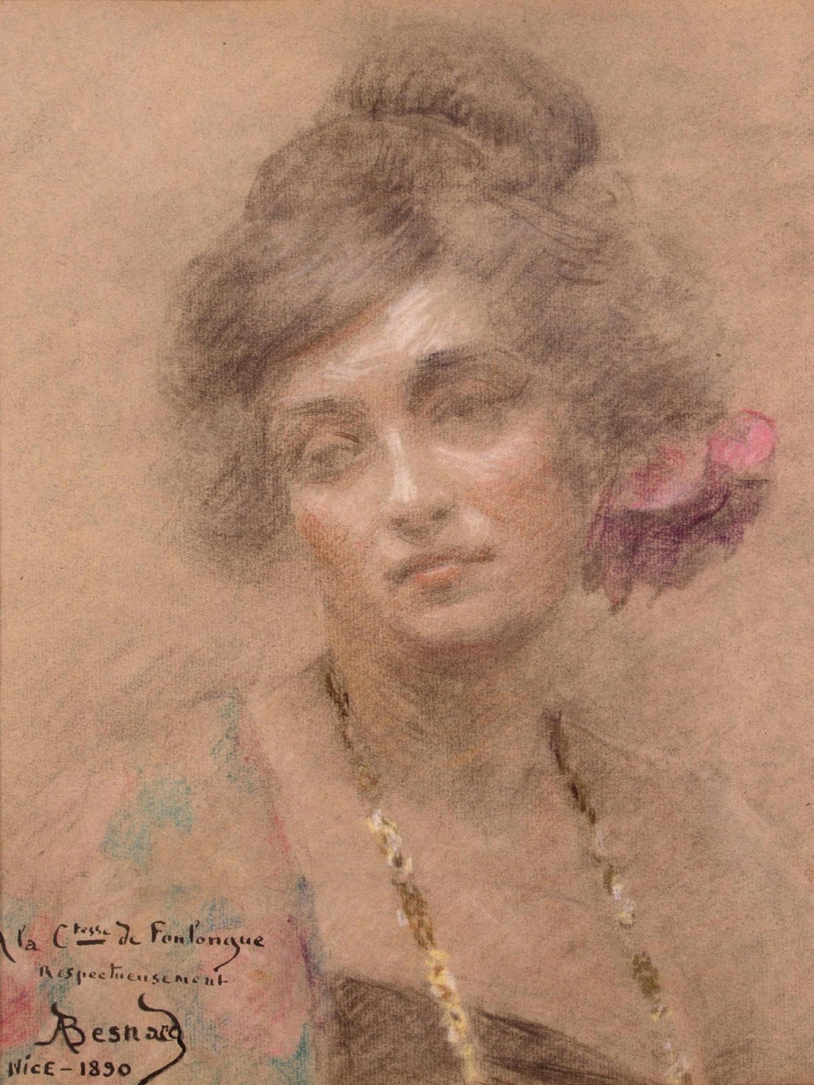 Поль Альберт Бенар. Портрет женщины. 1890