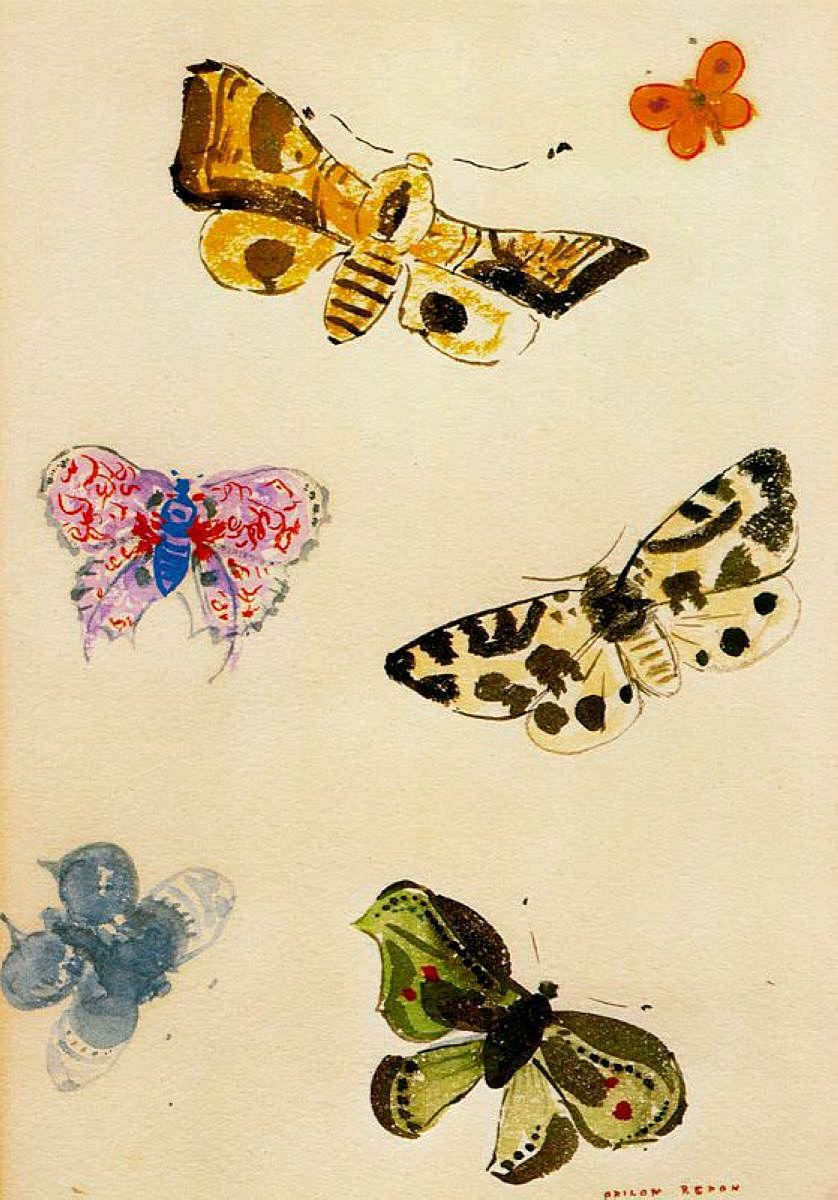 Одилон Редон. Бабочки