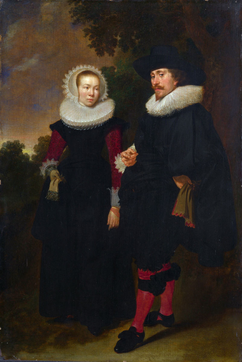 Голландский. Портрет мужчина и женщина