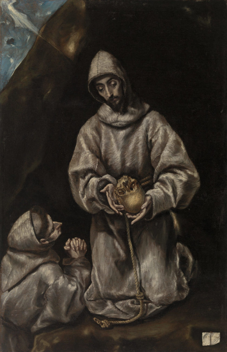 Эль Греко (Доменико Теотокопули). Святой Франциск и брат Лео размышляют о смерти
